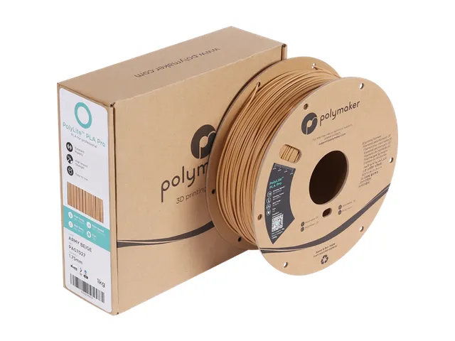 PLA PRO 1,75mm Beige 1kg PolyLite 3D Filament