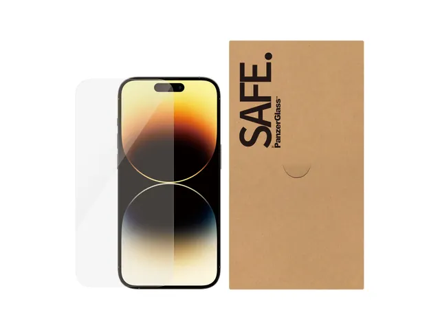 PanzerGlass SAFE. by Screen Protector iPhone 14 Pro |Ultra-Wide Fit