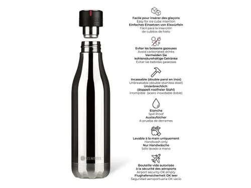 Thermosfles Les Artistes Paris 500ml Crystal Silver