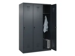 locker,HxBxD 1850x1200x500mm,3vak,vak B 400mm,draaigrendel