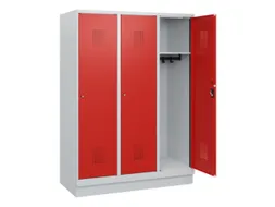 schoollocker,HxBxD 1630x1200x500mm,3vak,vak B 400mm,cil.-slot,sokkel