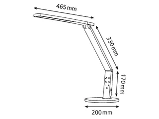 Bureaulamp Hansa led Vario Plus antraciet - 4