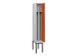 locker voor scheiding van kleding,HxBxD 2120x300x500mm,1vak