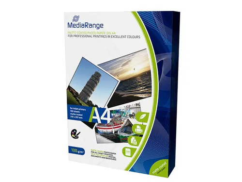 Mrink 101 MediaRange Fotopapier A4 130 Gram Mat 100 Vel