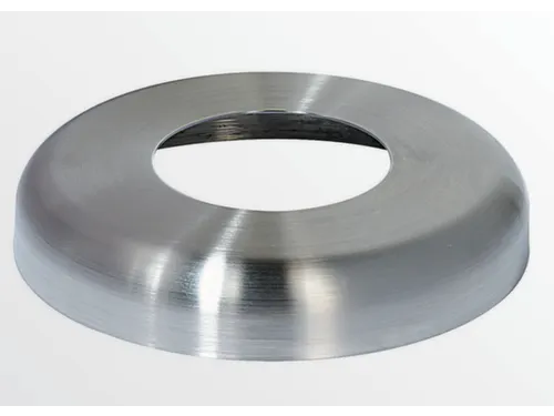 voetafdekking,v. afzetpaal,Ø 102mm,RVS,meerprijs