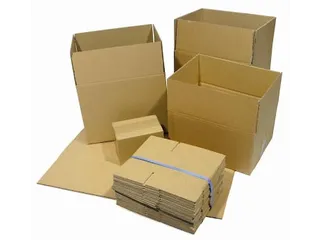 Verzenddoos enkele golf 3 mm bruin 150 x 110 x 110 mm - 1