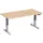 Elektrisch ihv bureau,HxBxD 730-1230x1600x800mm,blad beuken