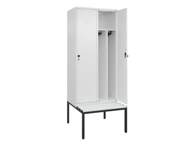 locker voor scheiding van kleding,HxBxD 2120x800x815mm,2vak