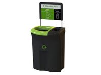 Recycling Unit Meridian 110 Liter Double Open/open Zwart Groen