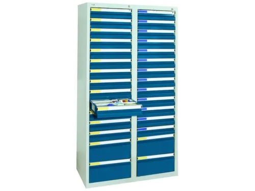 ladekast HxBxD 1800x1000x500mm 30laden vergrendeling RAL7035 RAL5010