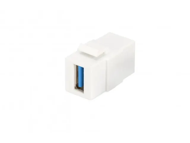 USB 3.0 Keystone-module (vrouwelijk/vrouwelijk) voor DN-93832 Wit