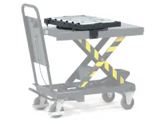 Rollenbaan voor heftafel 500 kg met kogeldraaikrans