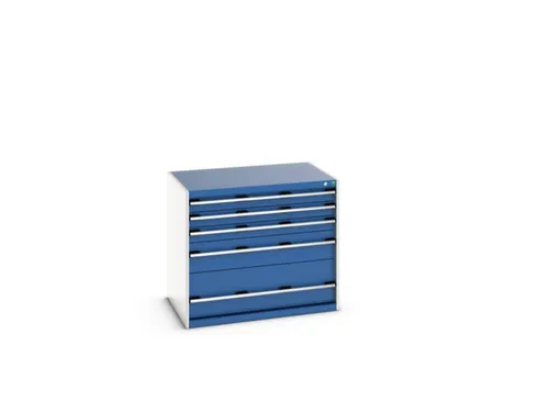 ladekast 900x1050x750mm 5laden zware lasten RAL7035 front RAL5010