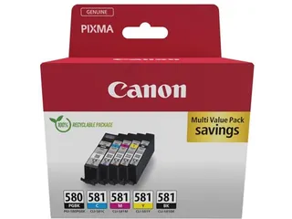 inktcartridge PGI-580PGBK + CLI-581, 200 - 1.660 pagina's, 2078C008, 4 - 1