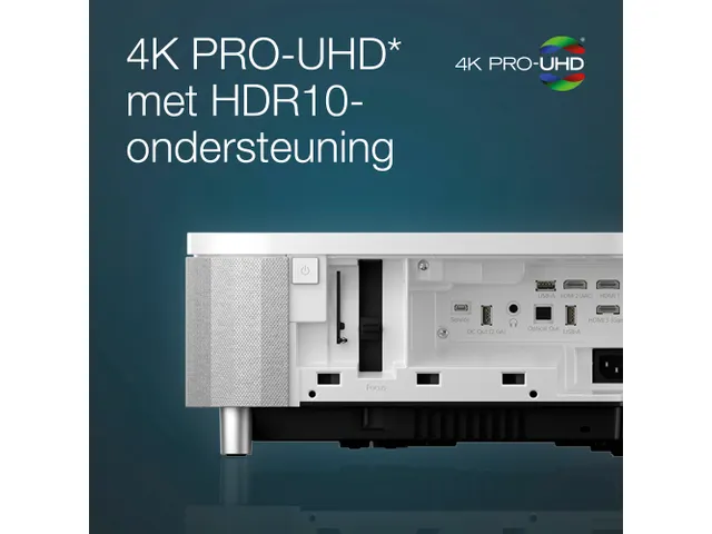 EH-LS800W 4K PRO-UHD smart laserprojector, 4000 lumen, scherm van maxi