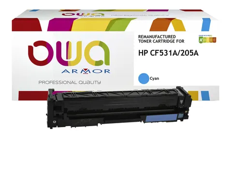 Tonercartridge OWA alternatief tbv HP CF531A blauw
