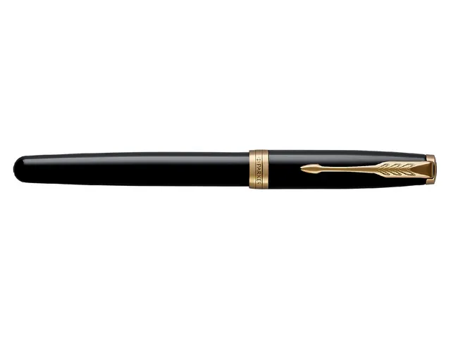 Vulpen Parker Sonnet Black lacquer GT fijn