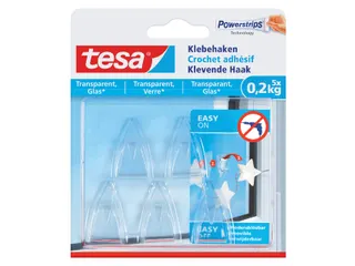 Klevende haak Tesa transparant 0.2kg - 1