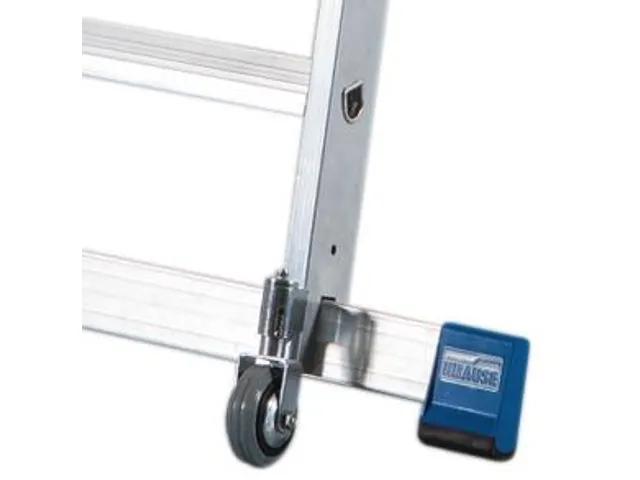 verrijdbare treden-platformladder eenzijdig 12treden stand H 2 8m