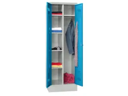 kleding-/wasgoedkast,HxBxD 1850x600x500mm,RAL7035,front RAL5012