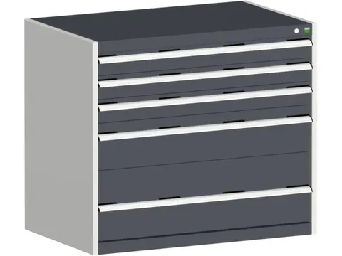 ladekast 900x1050x750mm 5laden zware lasten RAL7035 font RAL7016