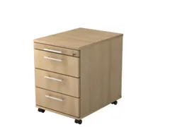 mobiel ladeblok,HxBxD 590x428x580mm,3lade(n),cil.-slot,romp eiken