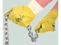 Handschoen Hydro 27, Maat 9 Rundnerfleder Geel Wit