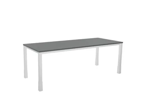 In hoogte verstelbaar bureau,HxBxD 720-840x2000x800mm,MS-donkergrijs