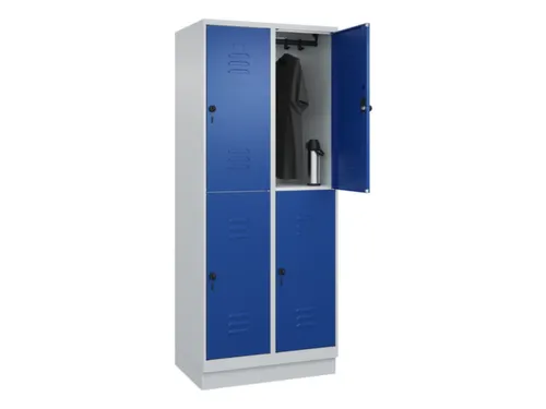 dubbeldekse locker,HxBxD 1950x800x500mm,2x2vak.,vak B 400mm