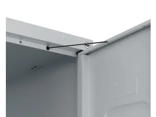 Begrenzer Deuropeningshoek 90°,V. Garderobekast/Lockersysteem,Staal - 1