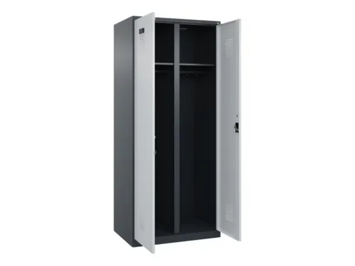 locker voor scheiding van kleding,HxBxD 1850x800x500mm,2vak