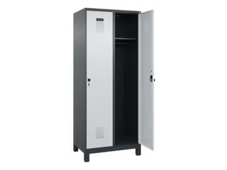 locker,HxBxD 1950x800x500mm,2vak,vak B 400mm,draaigrendel,voeten - 2