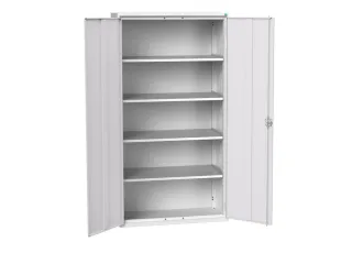 universele kast,HxBxD 2000x1050x550mm,4xStalen bodem,draaigrendelslot - 1