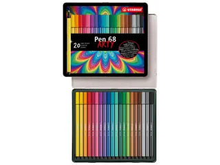 Viltstift STABILO Pen 68/20 Arty medium assorti blik à 20 stuks - 3