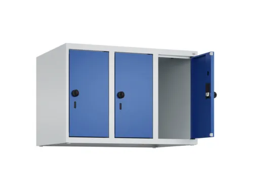 opzetkast,v. locker,3vak.,vak B 250mm,HxBxD 500x750x500mm,vleugeldeur