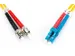 Glasvezel patchkabel, duplex, LC naar ST SM OS2 09/125 µ, 1 m