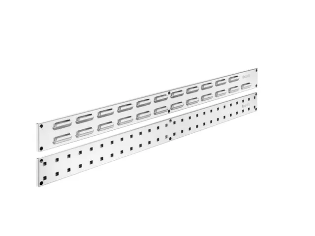 rail latéral à plaques perforées,HxlxP 76,2x990x13mm,acier,RAL7035