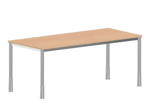 In hoogte verstelbaar bureau,HxBxD 720-840x1800x800mm,NE-esdoorn