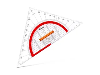Geodriehoek Aristo GEOCollege 220mm met greep transparant - 6