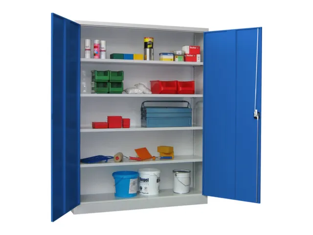 grootvolumekast met openslaande deuren,RAL7035,front RAL5010