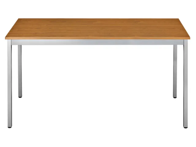 Tafel Vierkant 120x60 Cm Rechthoekig Frame Aluminium Blad Kersenhout