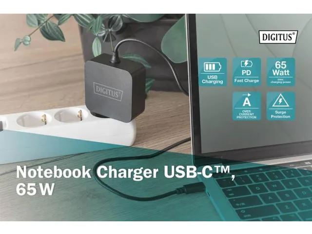 Notebooklader USB-C-voeding 65W PD3.0