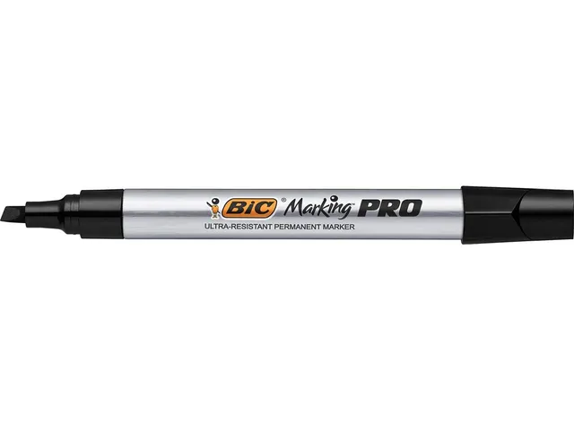 markeerstift Marking Pro, beitelpunt, zwart