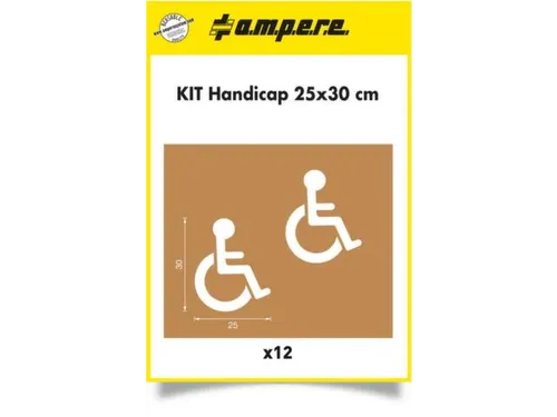 sjablonenset,rolstoelrijder,v. vloermarkeerapparaat,HxB 300x250mm