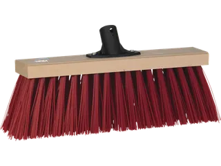 Classic 2517 bezem 35cm rood pvc mediu steelaansluiting - 1
