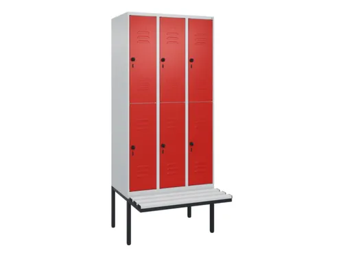 Dubbeldekse dekenkist,HxBxD 2120x900x815mm,3x2vak.,vak B 300mm