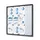 Vergrendelbaar notitiebord Indoor Slim 12xA4 Schuifdeuren Antraciet