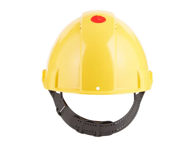 Veiligheidshelm 3M 53-62cm Uvicator en pinverstelling geel