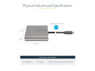 USB C naar 4 HDMI Adapter - Externe Video & Grafische Kaart - USB Type - 5