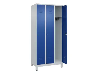 locker,HxBxD 1950x900x500mm,3vak,vak B 300mm,cil.-slot,voeten - 2